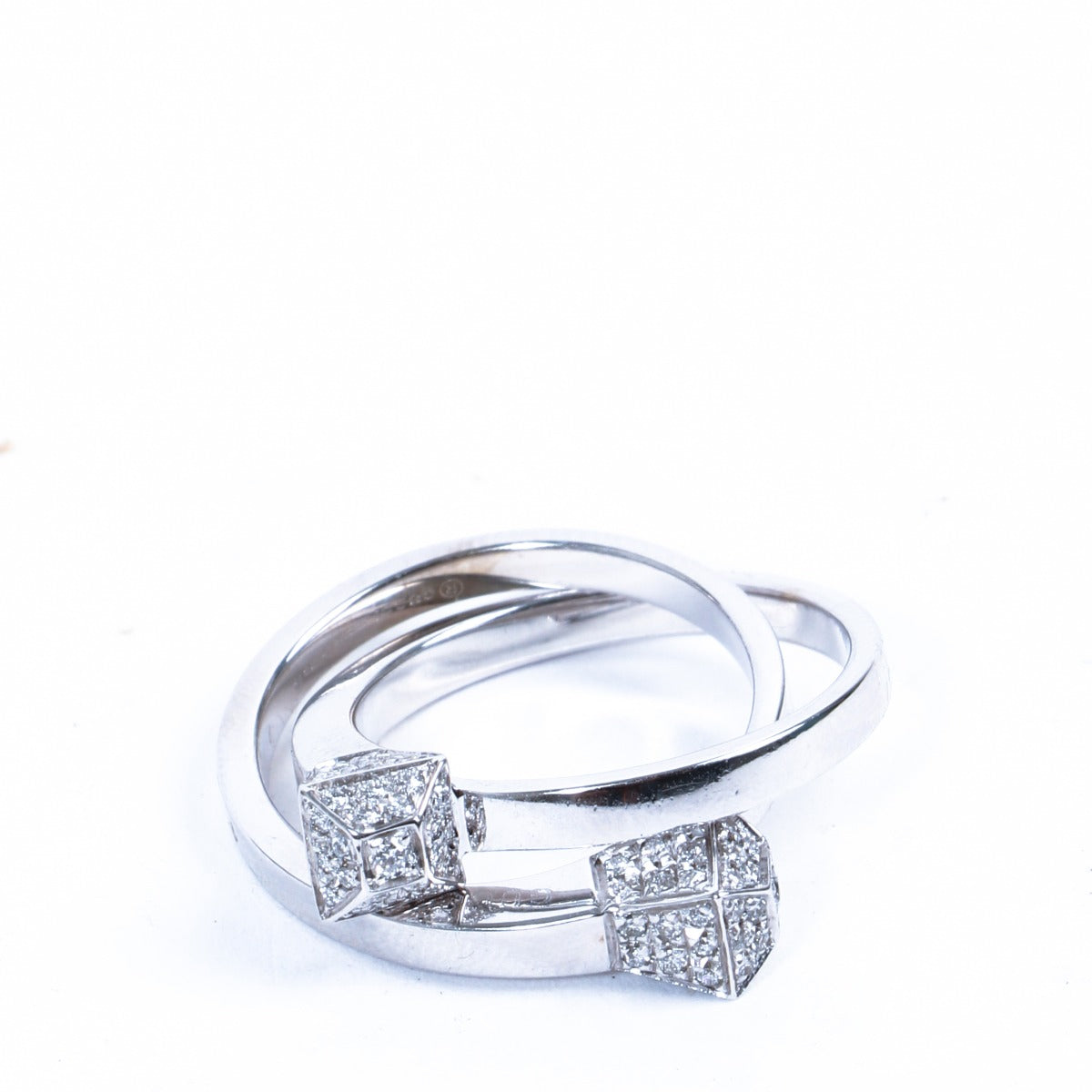 Gucci Diamonds 18K White Gold Double Ring