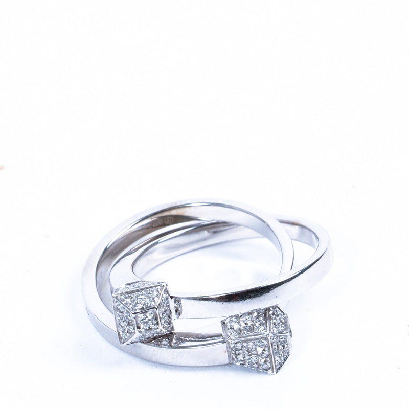 Gucci Diamonds 18K White Gold Double Ring