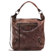 Balenciaga Brown Arena Day Shoulder Bag