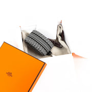 Hermès Black White Sangle Cavale & Swift Bag Strap