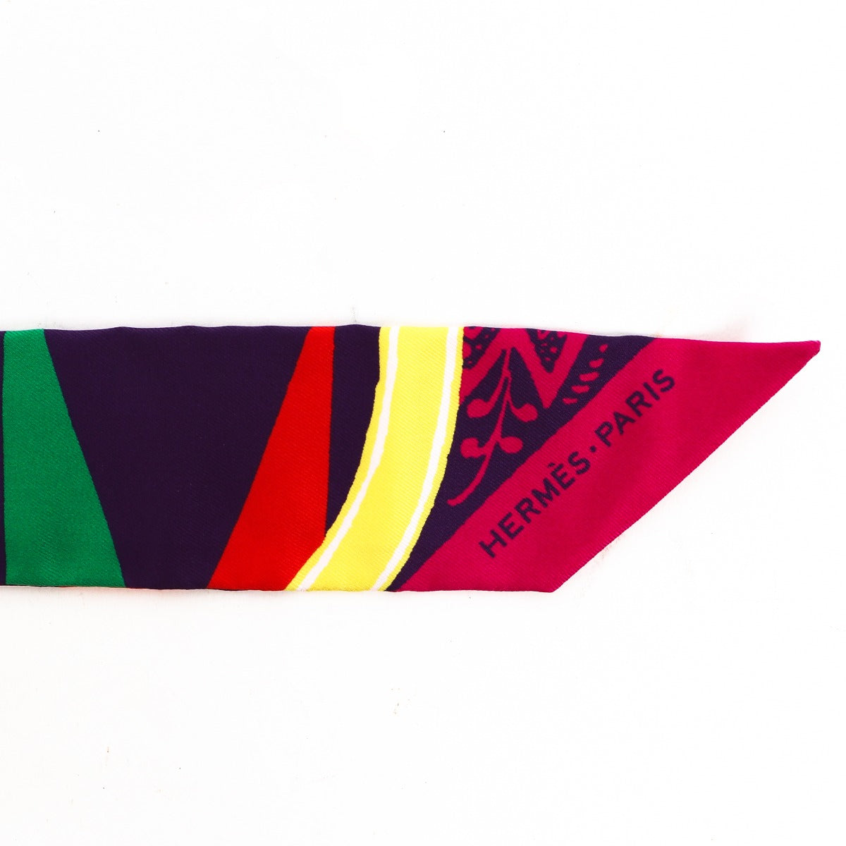 Hermès Fuchsia Jeu De Soie Twilly Scarf
