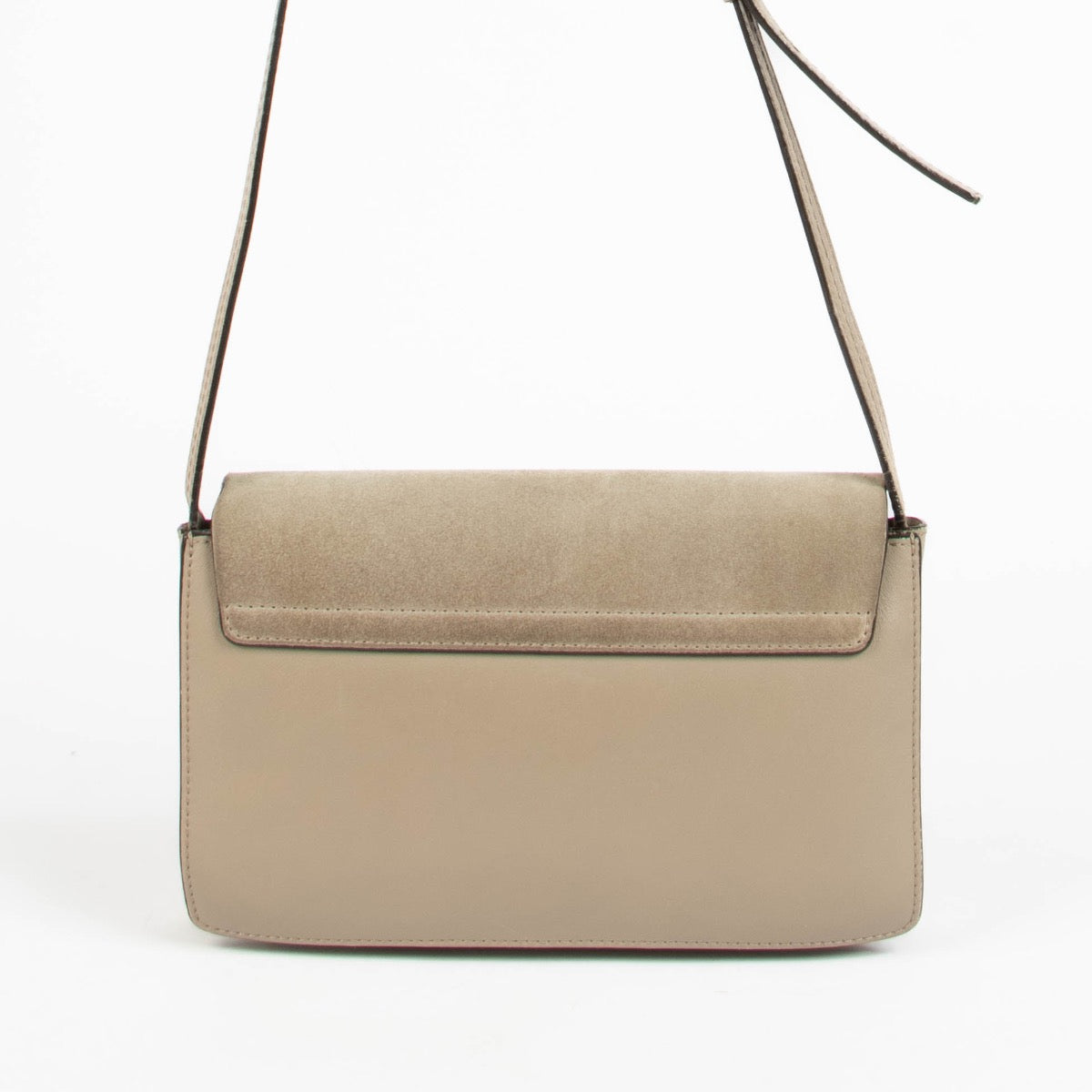Authentic pre-loved Chloé Beige Suede Small Faye Crossbody Bag on Labellov.com