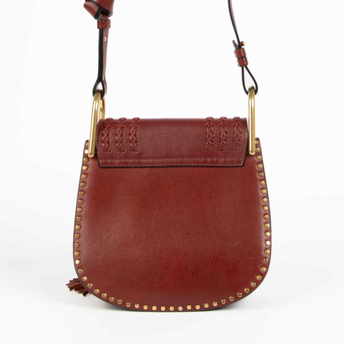 Chloé Burgundy Leather Small Hudson Crossbody Bag – Labellov