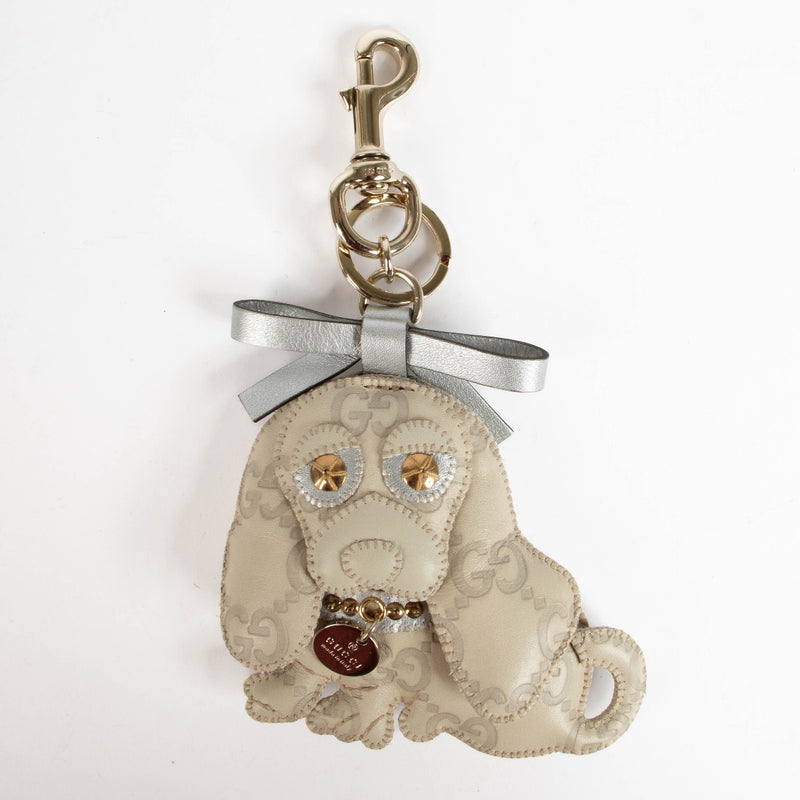 Authentic pre-loved Gucci Grey Guccissima Sam Bag Charm on Labellov.com