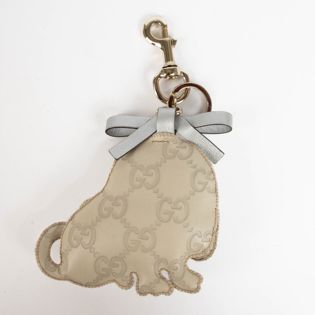 Authentic pre-loved Gucci Grey Guccissima Sam Bag Charm on Labellov.com