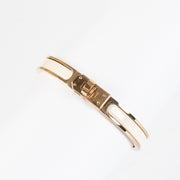 authentic preloved Hermès Crème/Rose Gold Mini Clic Kelly Bracelet - size GM on Labellov.com