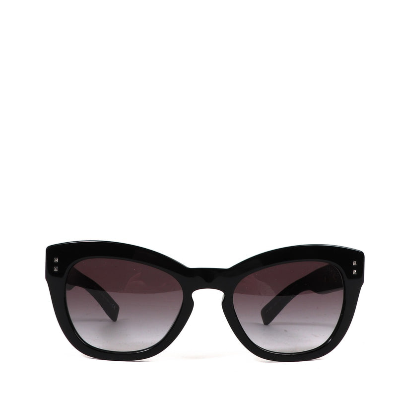 Valentino Garavani Black Studded Metal Sunglasses