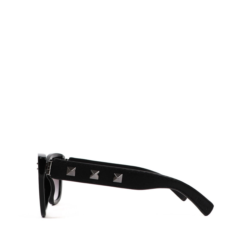 Valentino Garavani Black Studded Metal Sunglasses