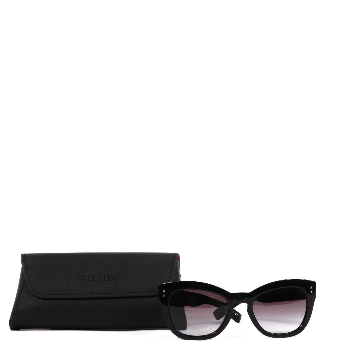 Valentino zwarte metalen zonnebril met studs