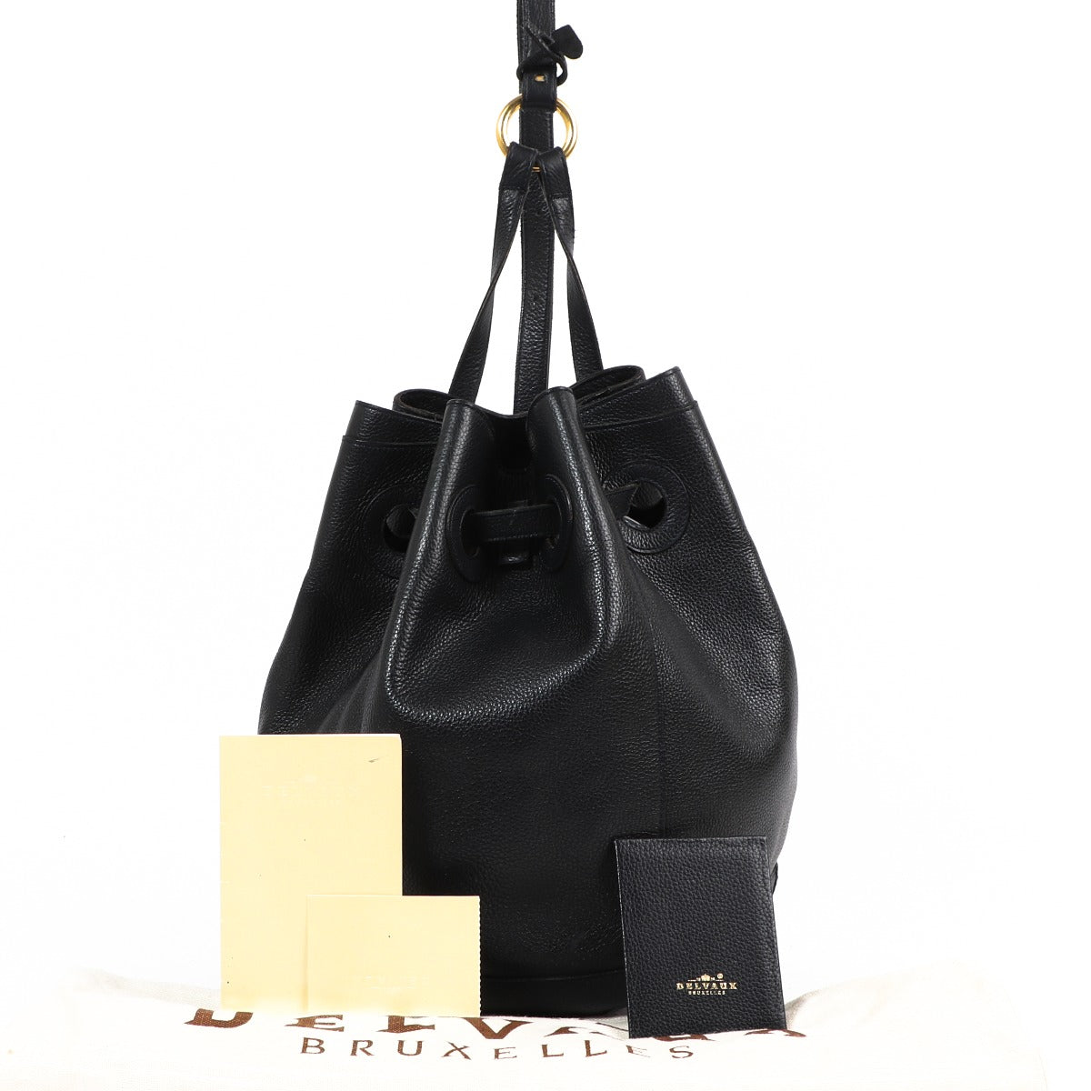 Delvaux Olivier Vintage Blue Leather Crossbody Bag