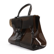Buy a vintage second-hand Delvaux Black Vinyl Brillant Troublant Top Handle Bag in good condition at Labellov in Antwerp.