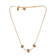 shop 100% authentic second hand Louis Vuitton Gold Gamble Cube Crystal Necklace on Labellov.com