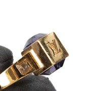 shop 100% authentic second hand Louis Vuitton Gold Gamble Cube Crystal Ring - Size 56 on Labellov.com