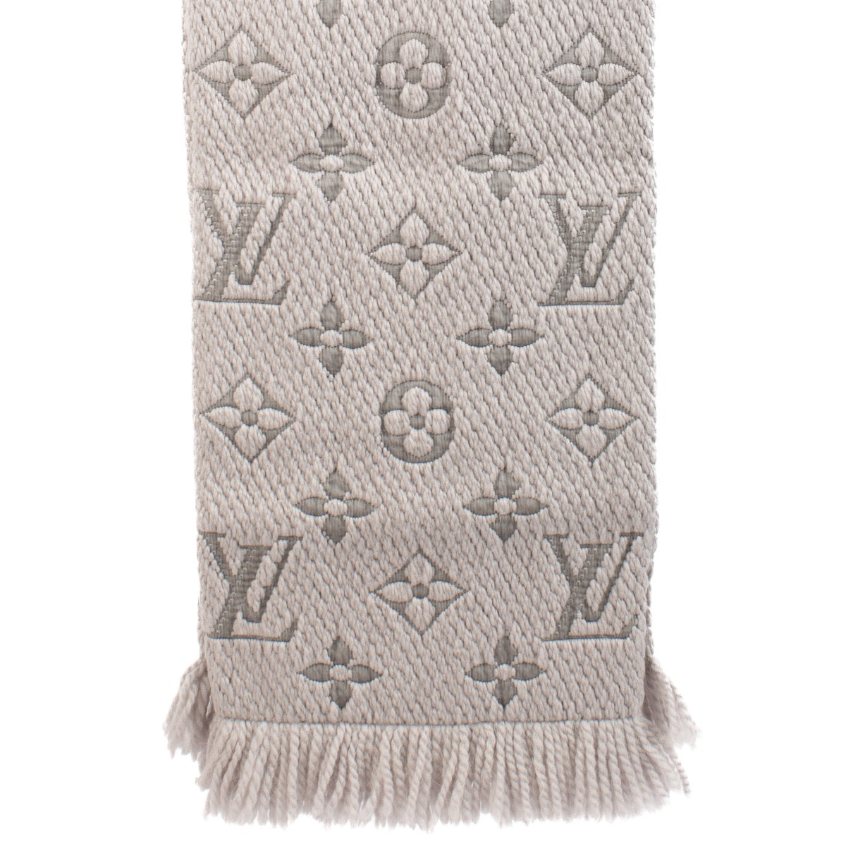 shop 100% authentic second hand Louis Vuitton Grey Logomania Scarf on Labellov.com