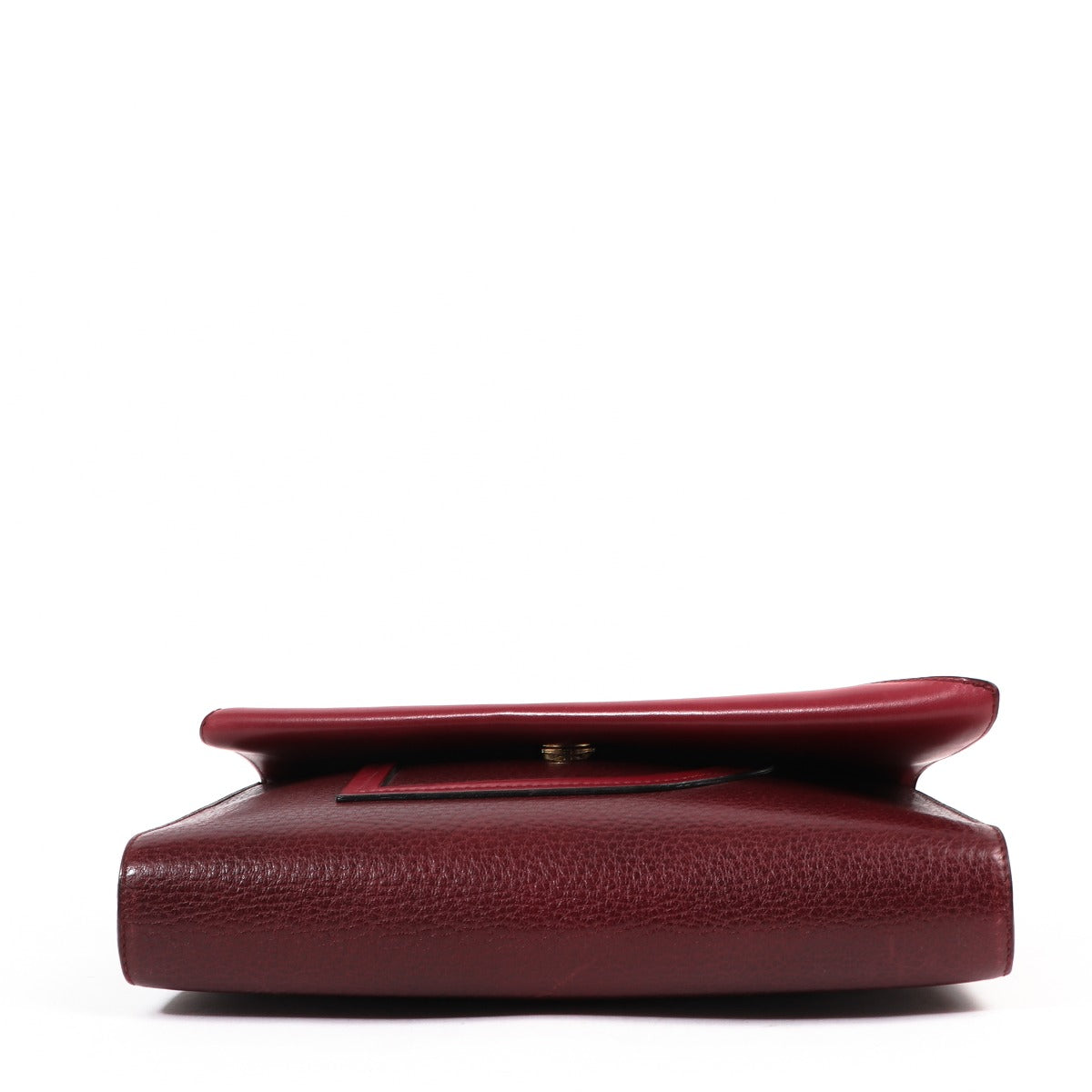 Delvaux Burgundy Leather Vintage Crossbody Bag