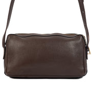 Delvaux Brown Leather Crossbody Bag. Authentieke tweedehands Delvaux handtassen bij LabelLOV Antwerpen. Authentique seconde-main luxury en ligne webshop LabelLOV. Authentic preloved Delvaux handbags at LabelLOV Antwerp.