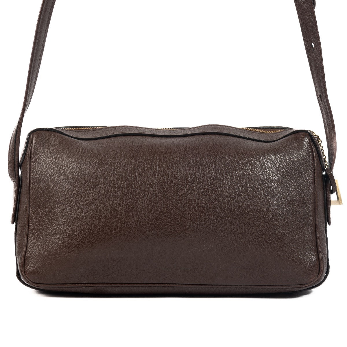 Delvaux Brown Leather Crossbody Bag. Authentieke tweedehands Delvaux handtassen bij LabelLOV Antwerpen. Authentique seconde-main luxury en ligne webshop LabelLOV. Authentic preloved Delvaux handbags at LabelLOV Antwerp.
