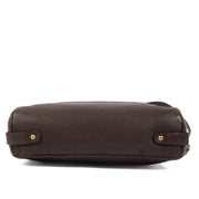 Delvaux Brown Leather Crossbody Bag. Authentieke tweedehands Delvaux handtassen bij LabelLOV Antwerpen. Authentique seconde-main luxury en ligne webshop LabelLOV. Authentic preloved Delvaux handbags at LabelLOV Antwerp.