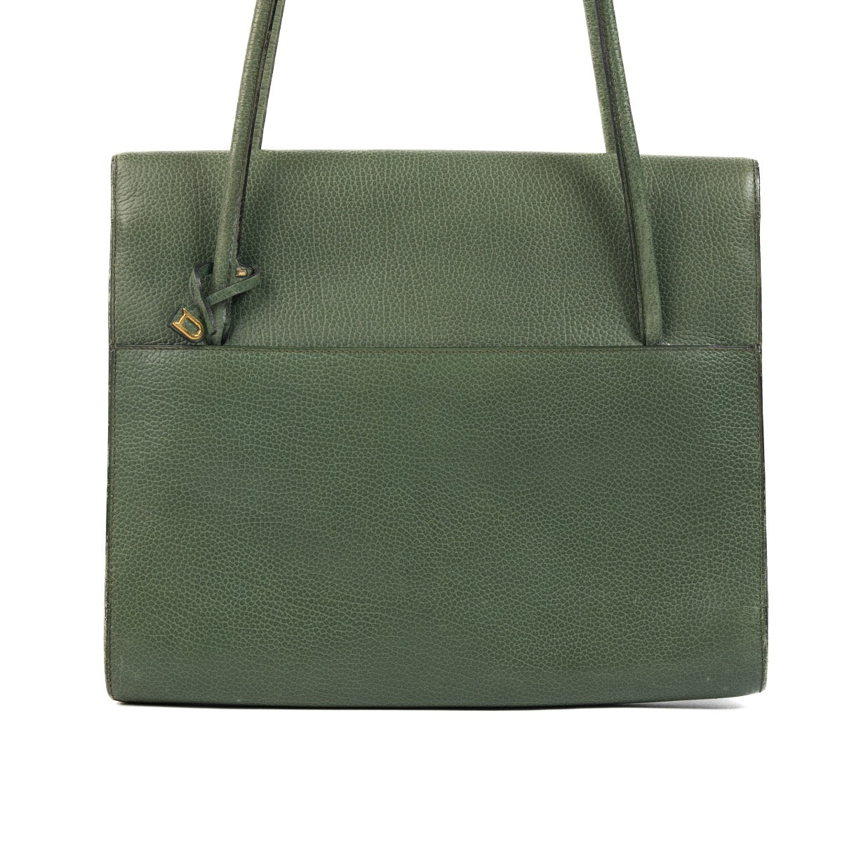 Delvaux Green Shoulder Bag. Authentieke tweedehands Delvaux handtassen bij LabelLOV Antwerpen. Authentique seconde-main luxury en ligne webshop LabelLOV. Authentic preloved Delvaux handbags at LabelLOV Antwerp.