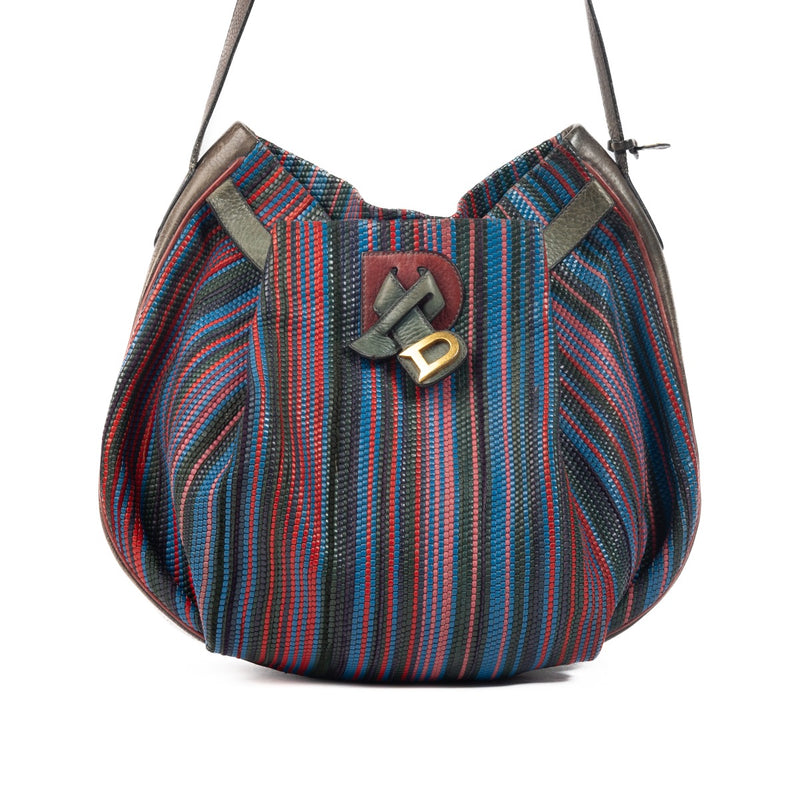 Delvaux Multicolor Toile de Cuir Bannière Shoulder Bag. Buy authentic designer bag at the best price at Labellov. Safe and secure shopping.