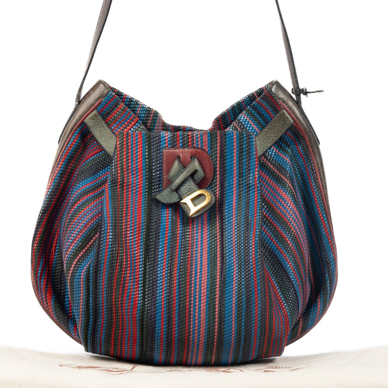 Delvaux Multicolor Toile de Cuir Bannière Shoulder Bag. Buy authentic designer bag at the best price at Labellov. Safe and secure shopping.
