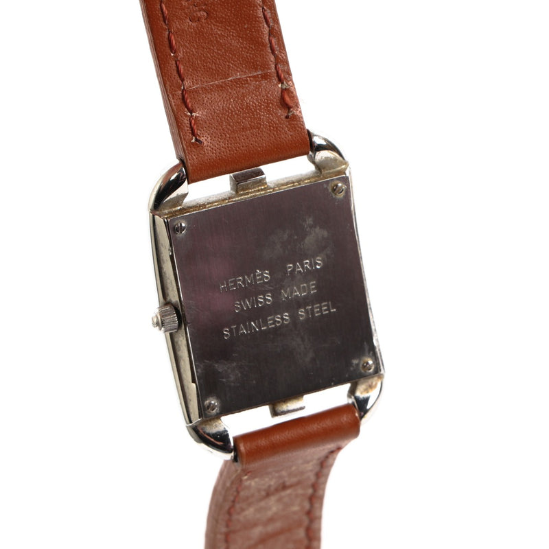 Buy a Hermès Stainless Steel Natural Barenia Swift Calfskin Cape Cod 23 Watch in good condition at Labellov in Antwerp.