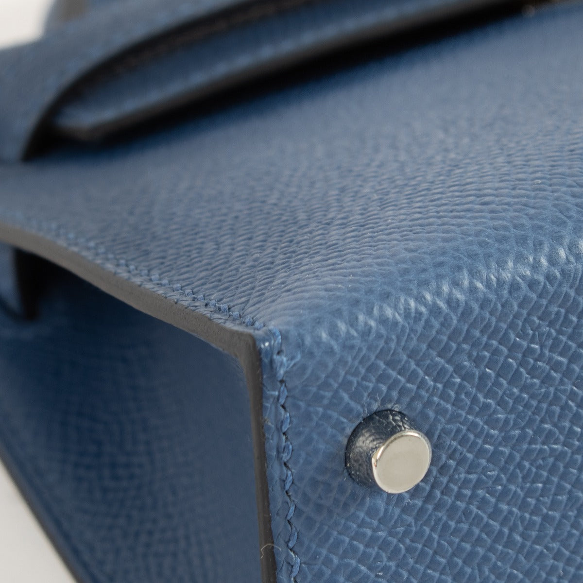 Hermès Kelly Mini II Bleu Tie Epsom Electrum Hardware