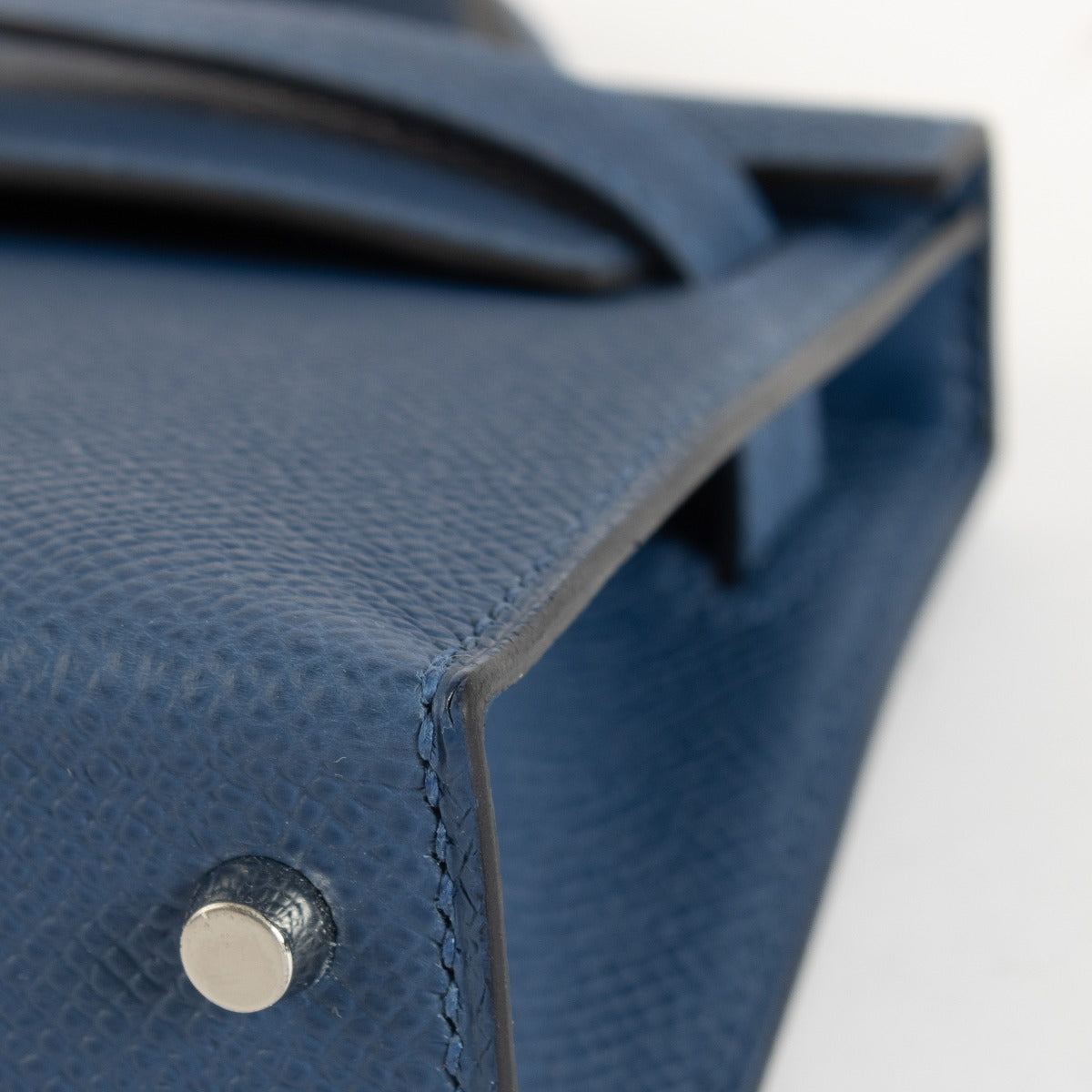 Hermès Kelly Mini II Bleu Tie Epsom Electrum Hardware