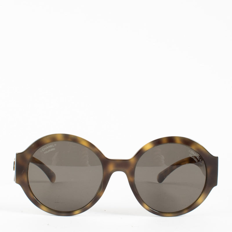 shop 100% authentic second hand Chanel Round Turtoise Sunglasses on Labellov.com
