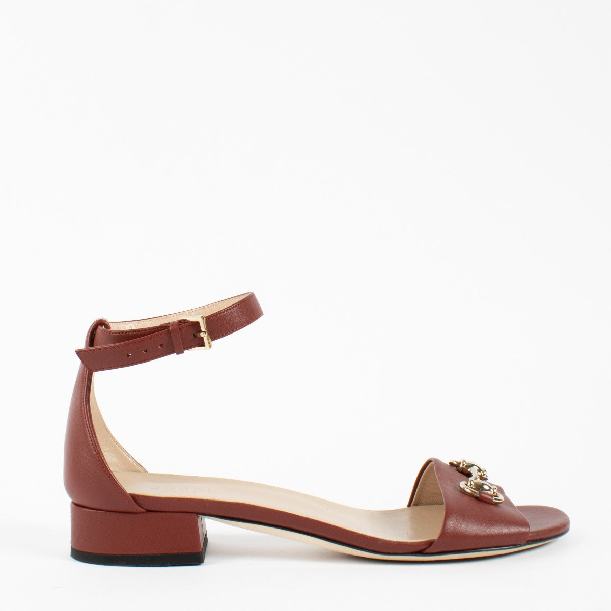 shop 100% authentic second hand Gucci Red Horsebit Sandals - Size 39 on Labellov.com
