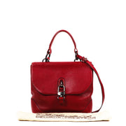 Delvaux Red Leather Vintage Shoulder Bag