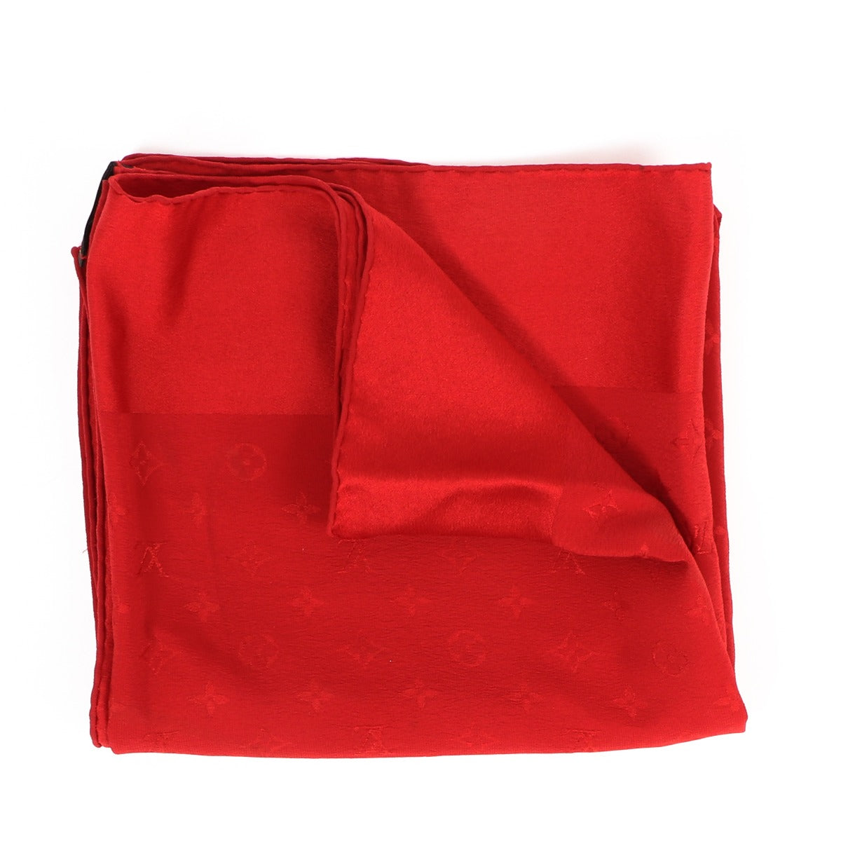 Buy an authentic second-hand Louis Vuitton Red Monogram Silk Scarf in very good condition at Labellov in Antwerp.