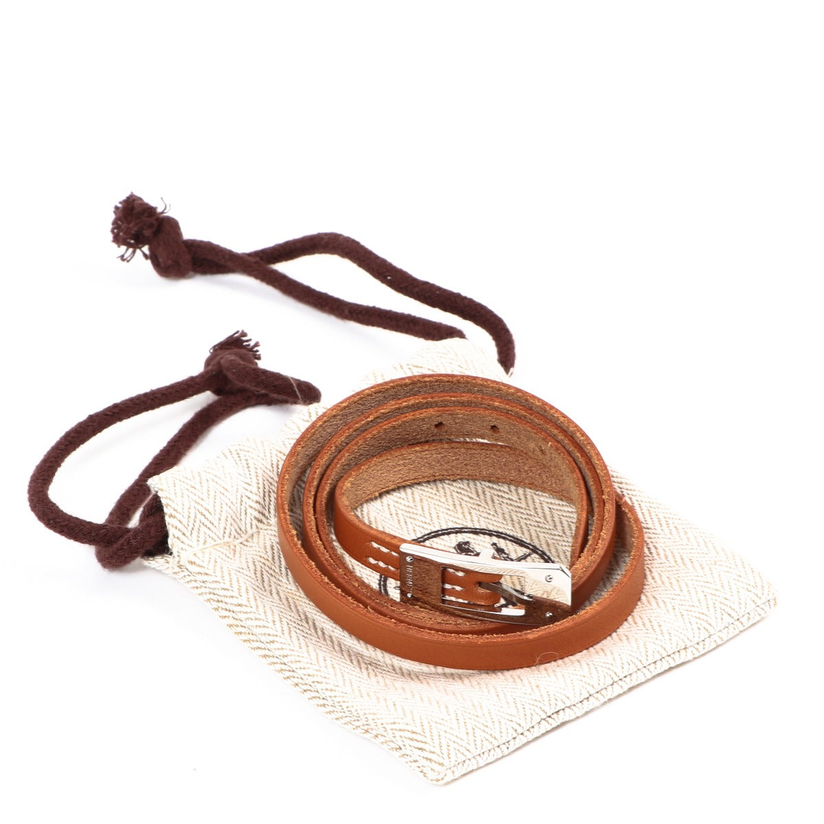 Hermès Kelly Aldion Natural Chamonix Triple Tour Bracelet