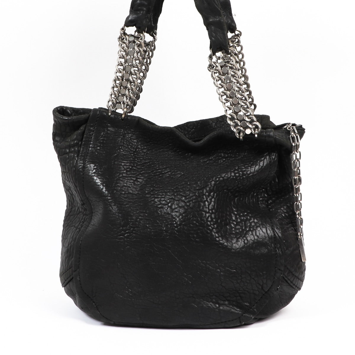 Buy an authentic second-hand Jimmy Choo Black Leather Shoulder Bag in preloved condition at Labellov in Antwerp.