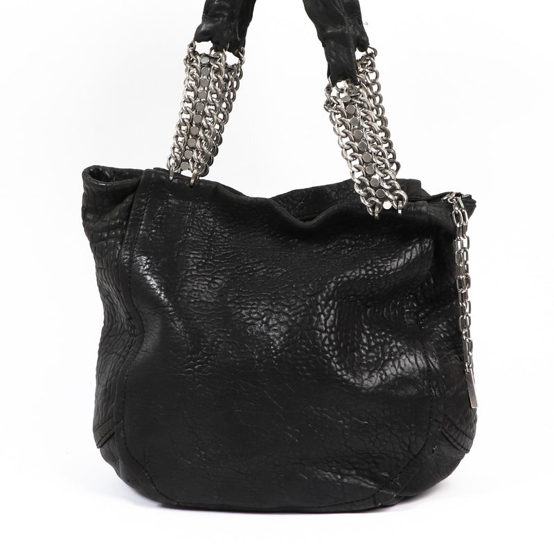Buy an authentic second-hand Jimmy Choo Black Leather Shoulder Bag in preloved condition at Labellov in Antwerp.