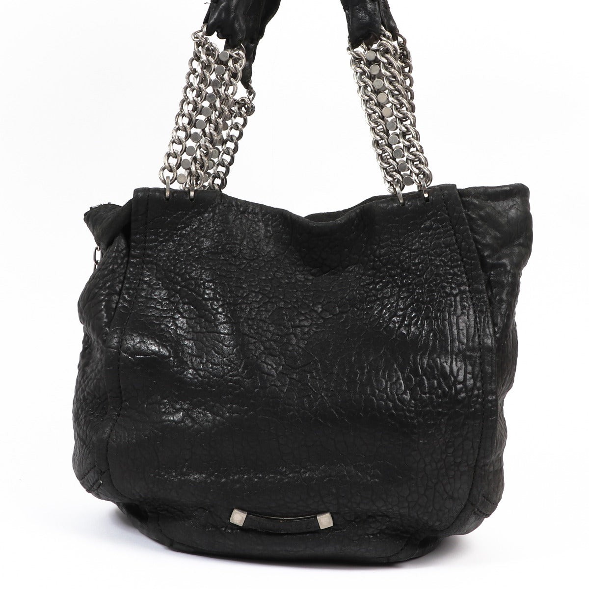 Buy an authentic second-hand Jimmy Choo Black Leather Shoulder Bag in preloved condition at Labellov in Antwerp.