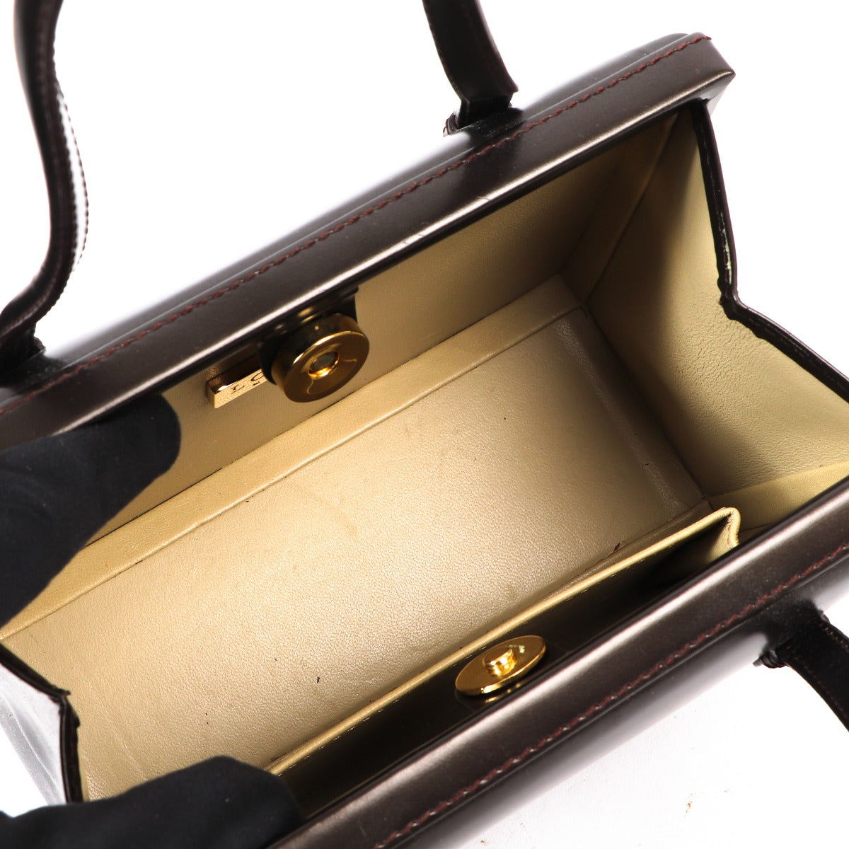 Loewe Vintage Brown Leather Mini Handbag