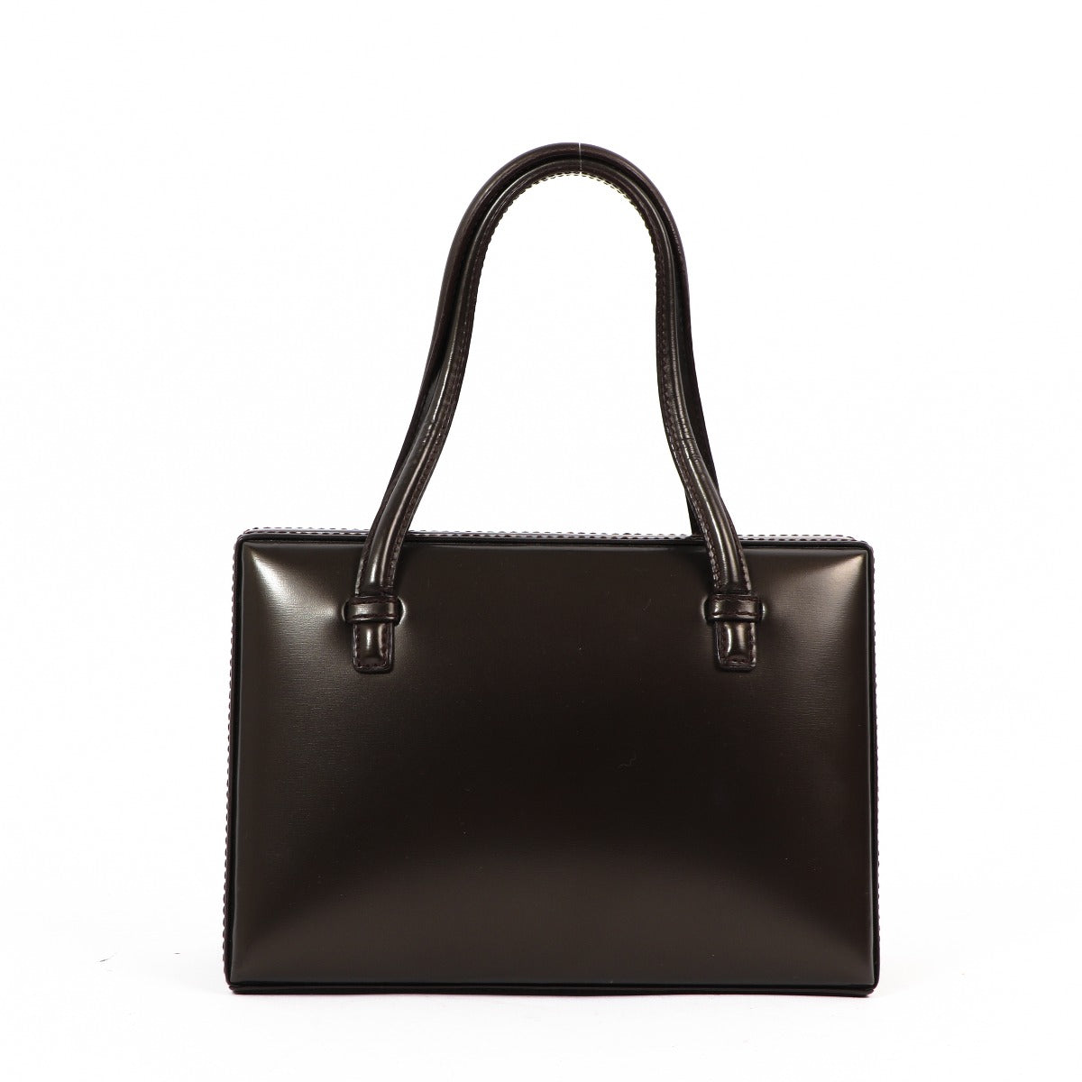 Loewe Vintage Brown Leather Mini Handbag