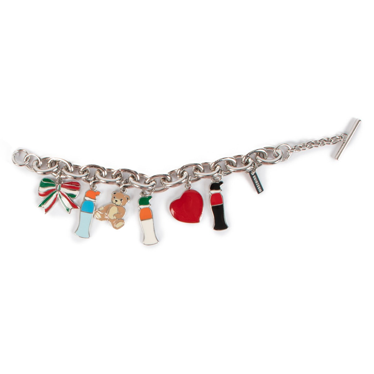 Moschino Silver Pendant Bracelet