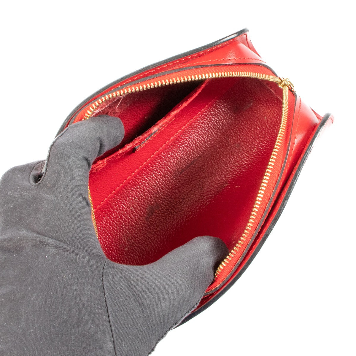 Buy an authentic Louis Vuitton Red Epi Leather Pouch on LabelLov.com