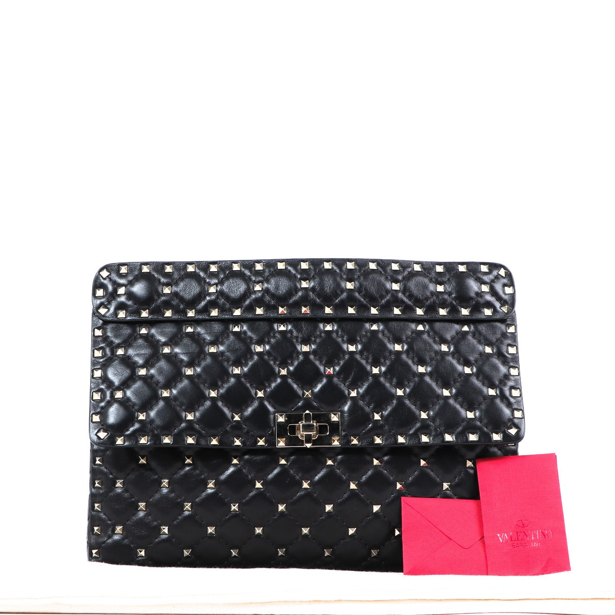 Buy an authentic second-hand Valentino Garavani Black Rockstud Leather Spike Crossbody Bag in very good condition at Labellov in Antwerp.