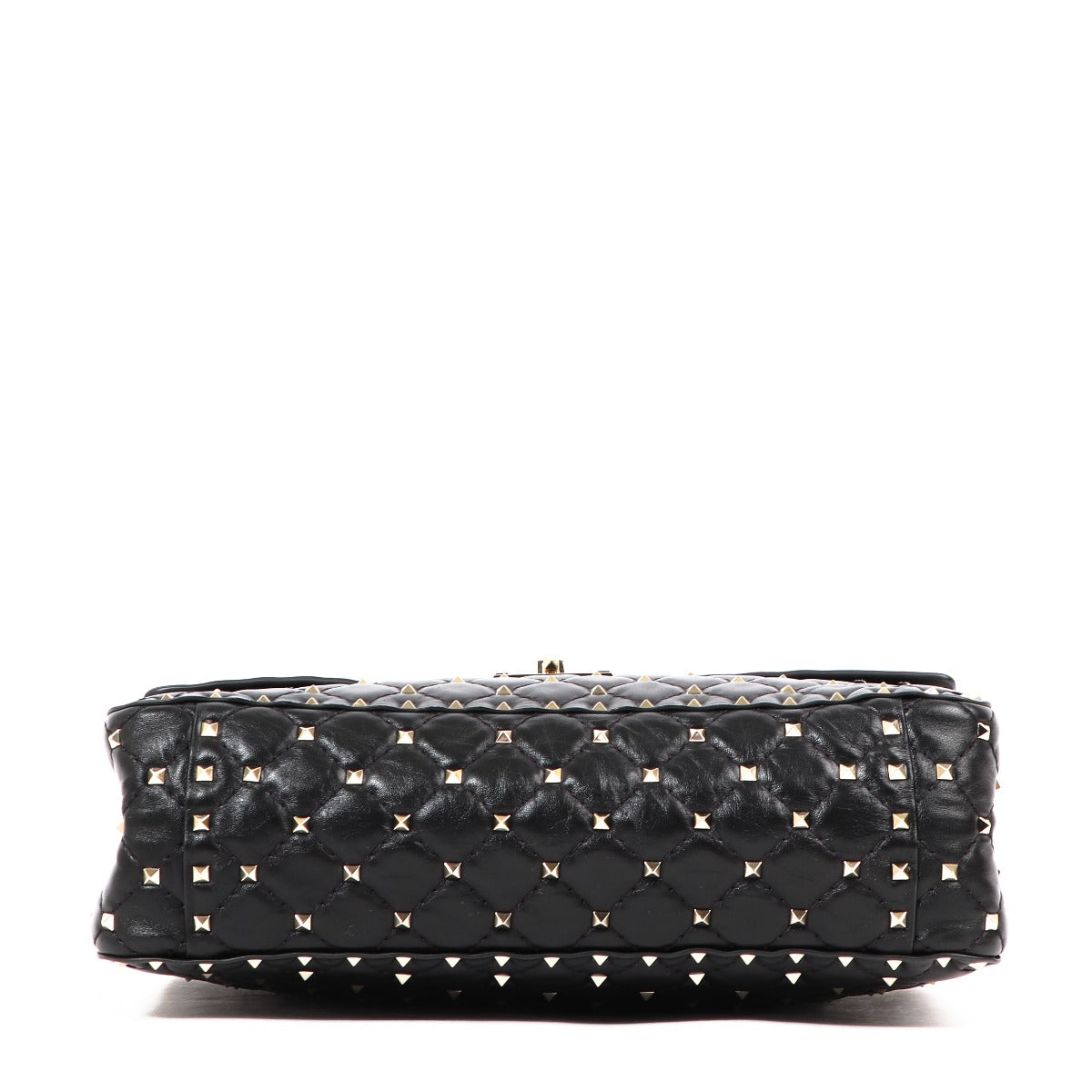 Buy an authentic second-hand Valentino Garavani Black Rockstud Leather Spike Crossbody Bag in very good condition at Labellov in Antwerp.