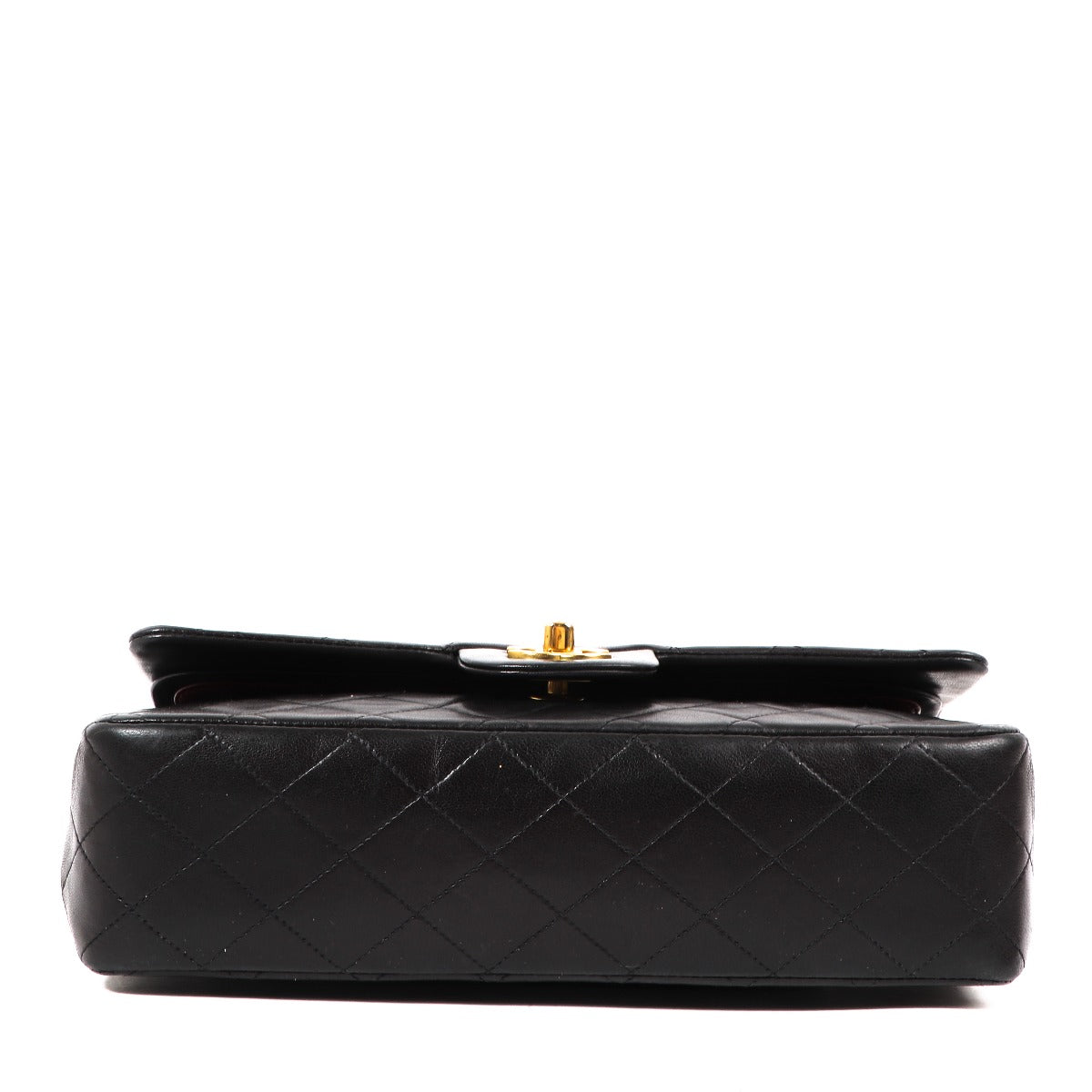Chanel Vintage Black Lambskin Small Classic Flap Bag