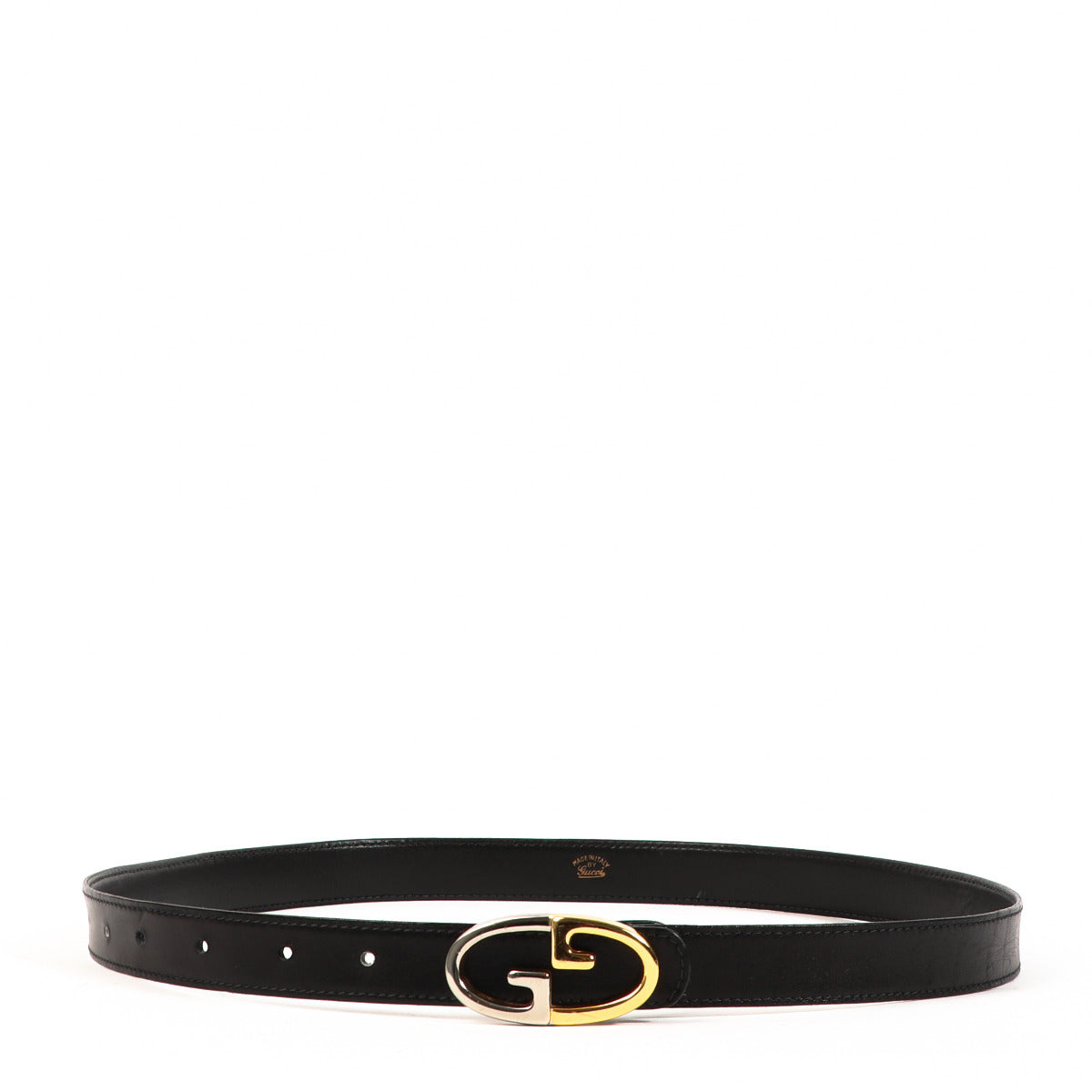 Gucci Zwarte Lederen Riem - maat 85