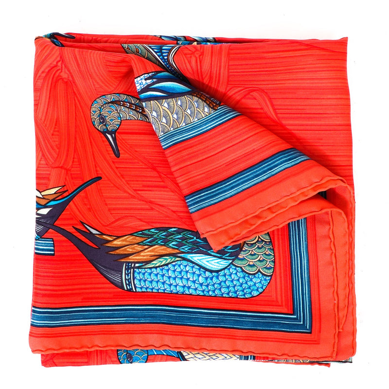 Hermès La Mare aux Canards Silk 90 Scarf