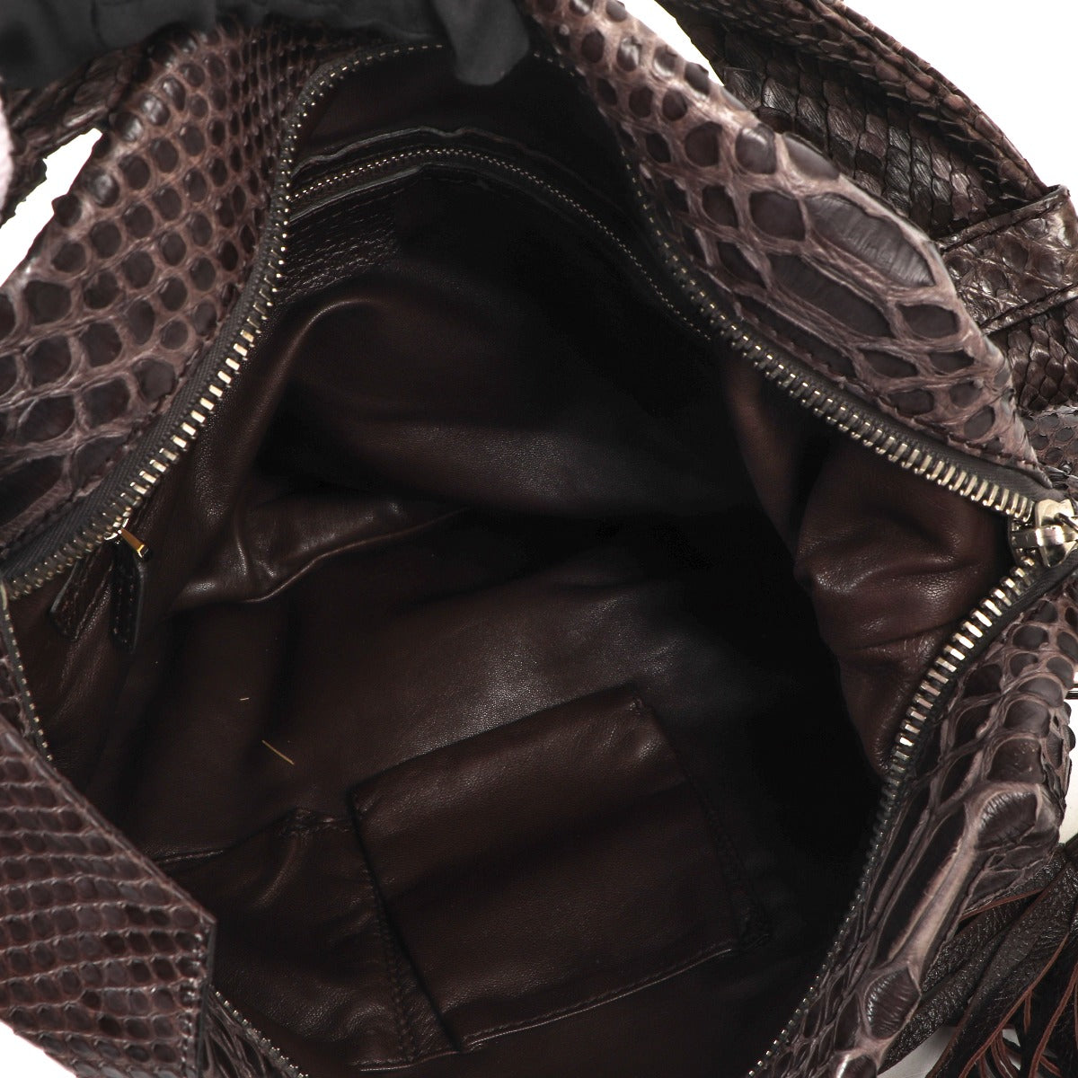 Buy an authentic second-hand Gucci Python Bamboo Shoulder Bag in very good condition at Labellov in Antwerp.