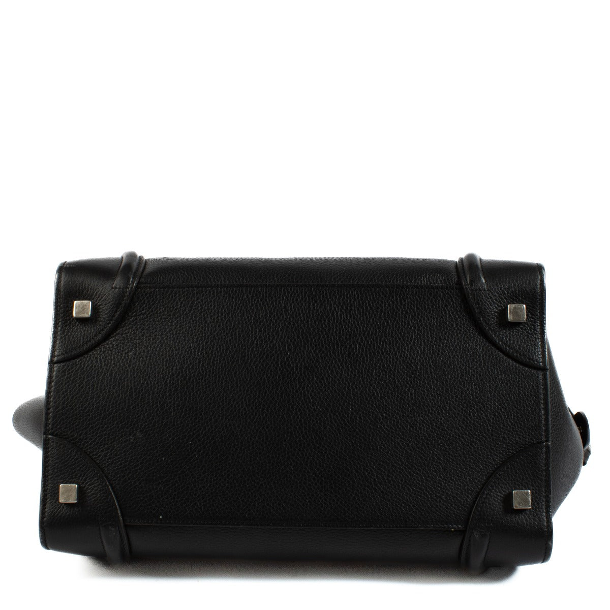 Sac Mini Luggage Celine en cuir de veau grainé noir