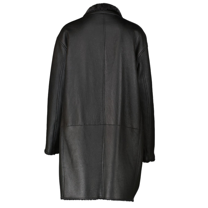 Celine Grey Shearling Reversible Coat - Size FR40