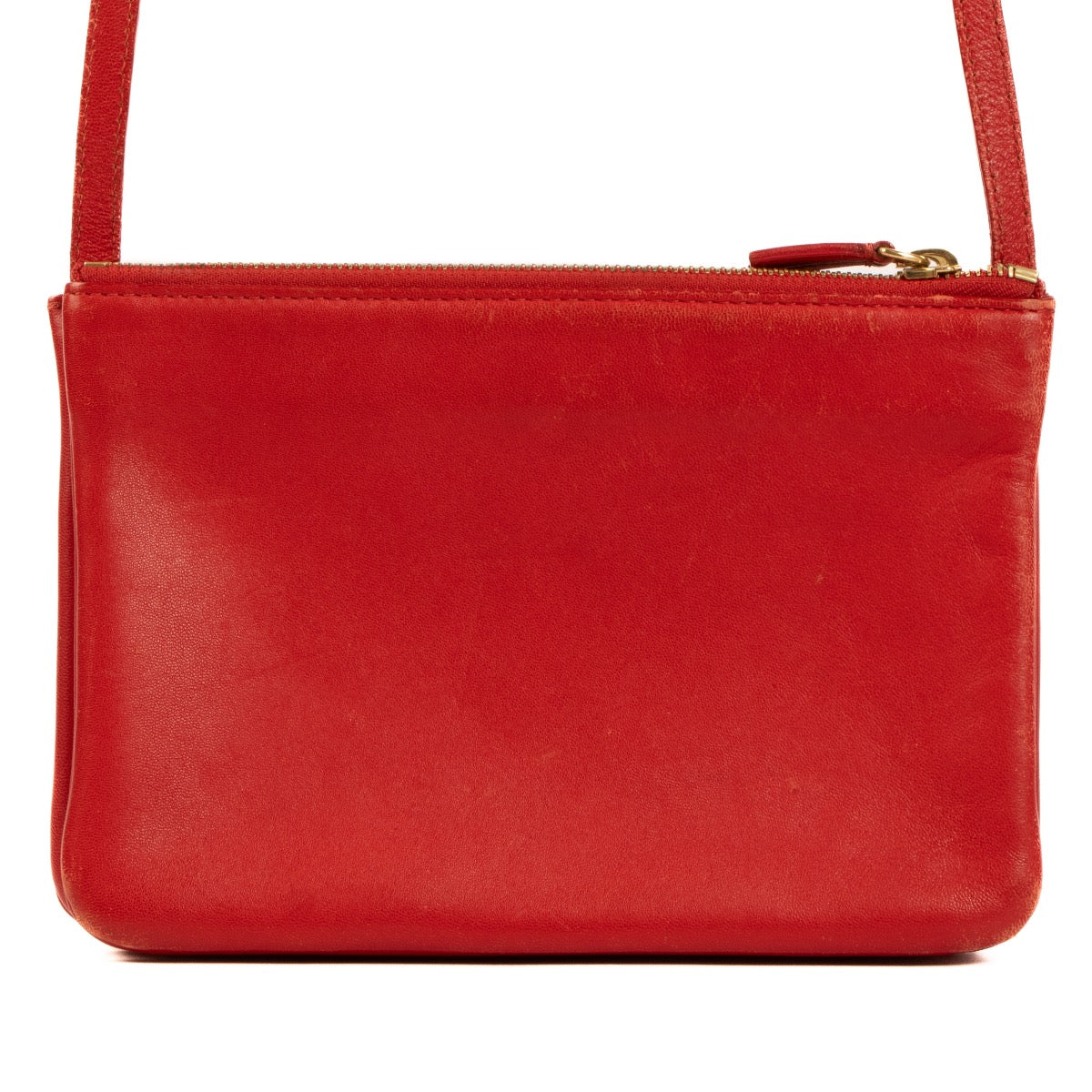 Buy a 100% authentic Celine Raspberry Leather Trio Bag on LabelLov.com