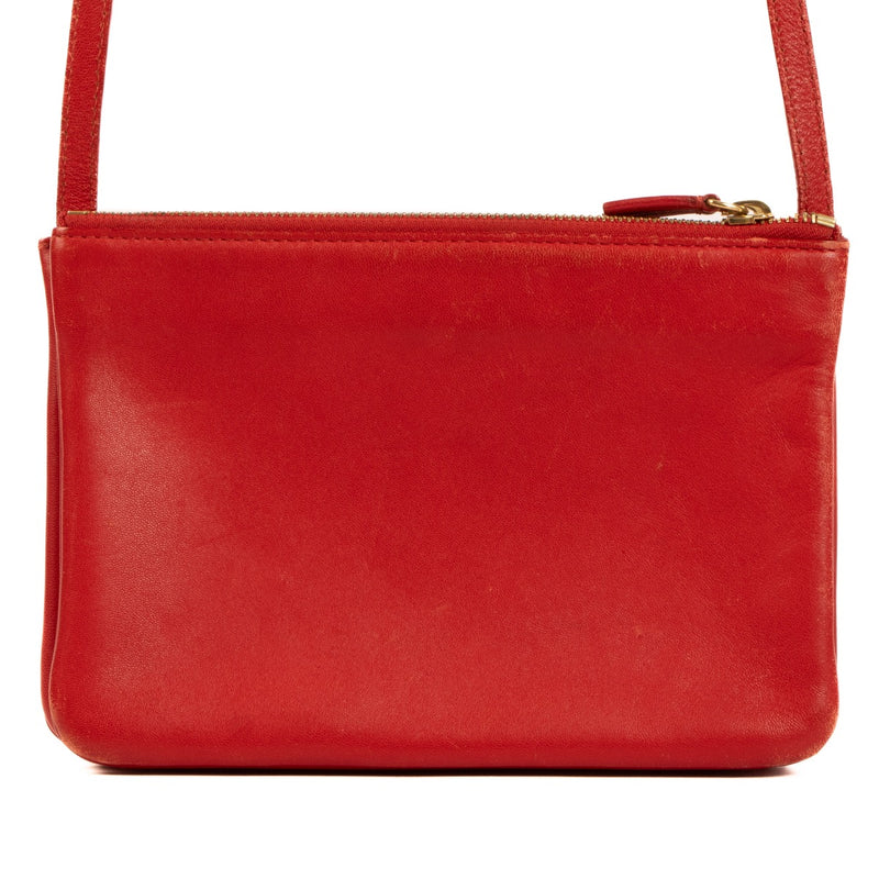 Buy a 100% authentic Celine Raspberry Leather Trio Bag on LabelLov.com